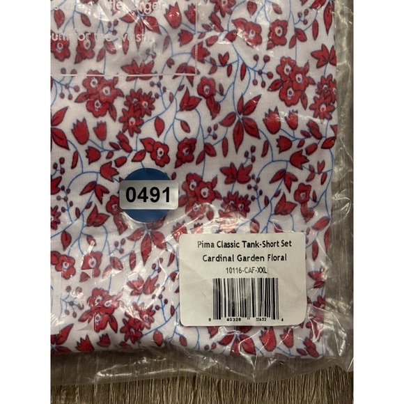 Lake Pima Classic Tank Short Set XXL Cardinal Garden Floral NWT - Picture 3 of 4